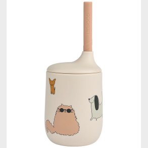 Liewood Kop m. Sugerr - Silikone - Ellis - Cats and Dogs/Sandy