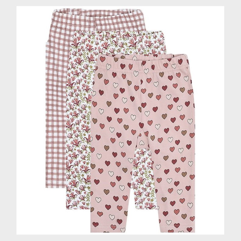 Hust and Claire Leggings - 3-pak - Liva Little Check - Adobe Ros