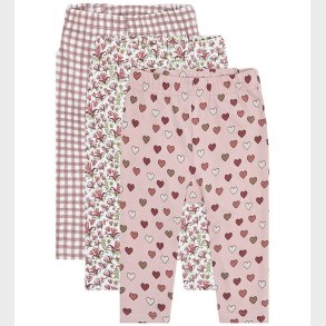 Hust and Claire Leggings - 3-pak - Liva Little Check - Adobe Ros