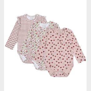 Hust and Claire Body l/ - 3-pak - Bella Little Check - Adobe Ro