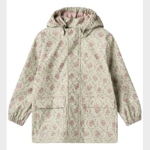 Wheat Regnjakke - Ollo - Slightly Green Flowers