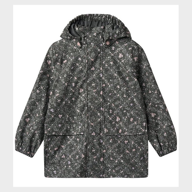 Wheat Regnjakke - Ollo - Forest Lake Checked Flowers