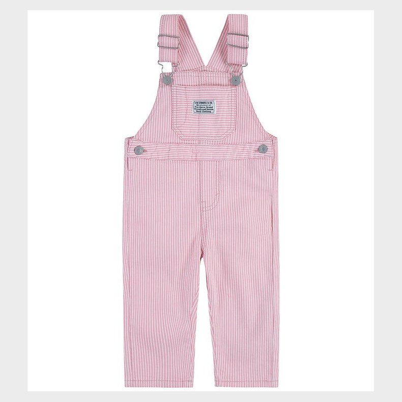 Levis Sm�kbukser - Railroad Stripe - Bright White/Pink