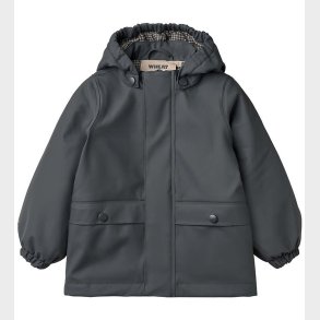 Wheat Regnjakke m. Termo - PU - Aju - Greyblue