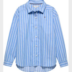 Tommy Hilfiger Skjorte - Stripe - Light Powdery Blue Stripes