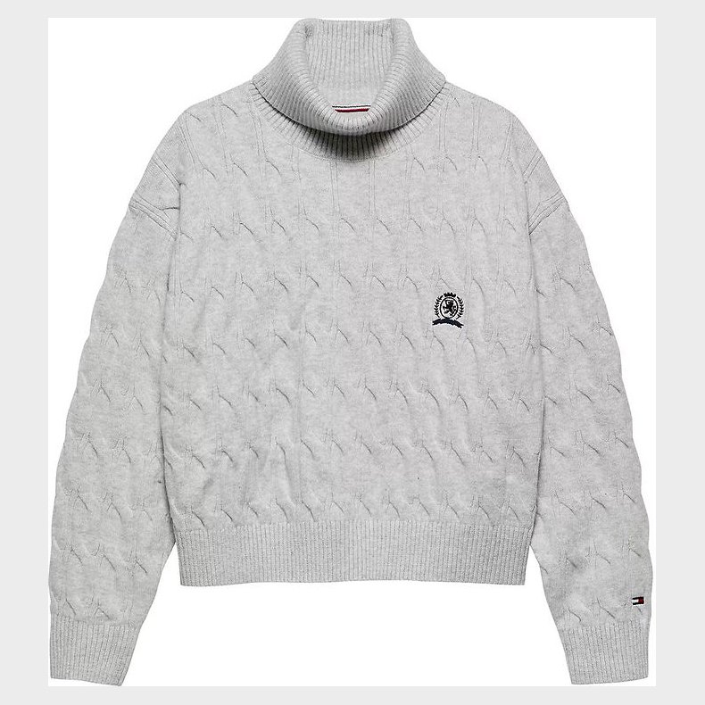 Tommy Hilfiger Bluse - Strik - Lysegrmeleret