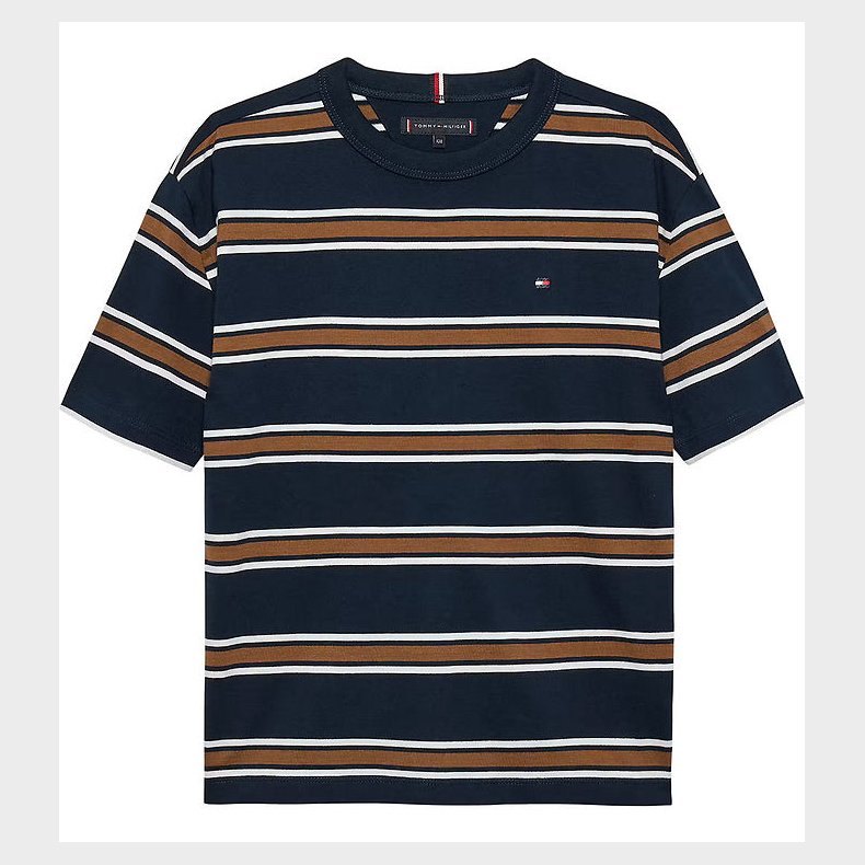 Tommy Hilfiger T-shirt - Cotton Stripe - Navy Multi Stripe