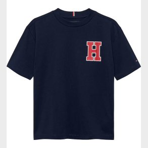 Tommy Hilfiger T-shirt - Varsity Front Back - Dark Night Navy m.