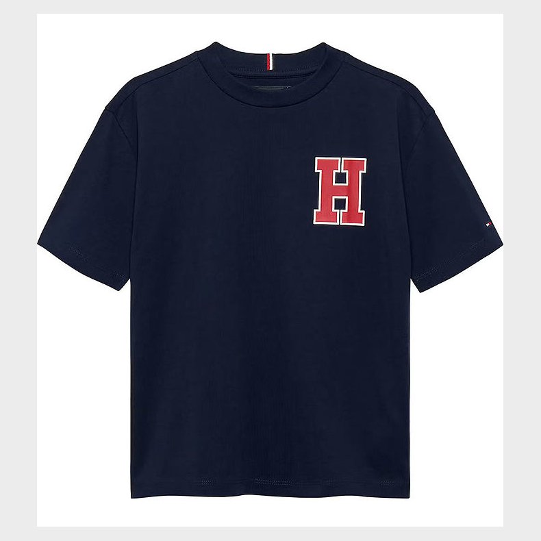 Tommy Hilfiger T-shirt - Varsity Front Back - Dark Night Navy m.