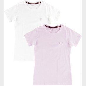 Tommy Hilfiger T-shirt - 2-pak - White/Light Pink