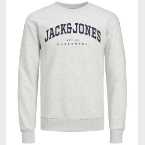 Jack & Jones Sweatshirt - JjeCaleb - White Melange