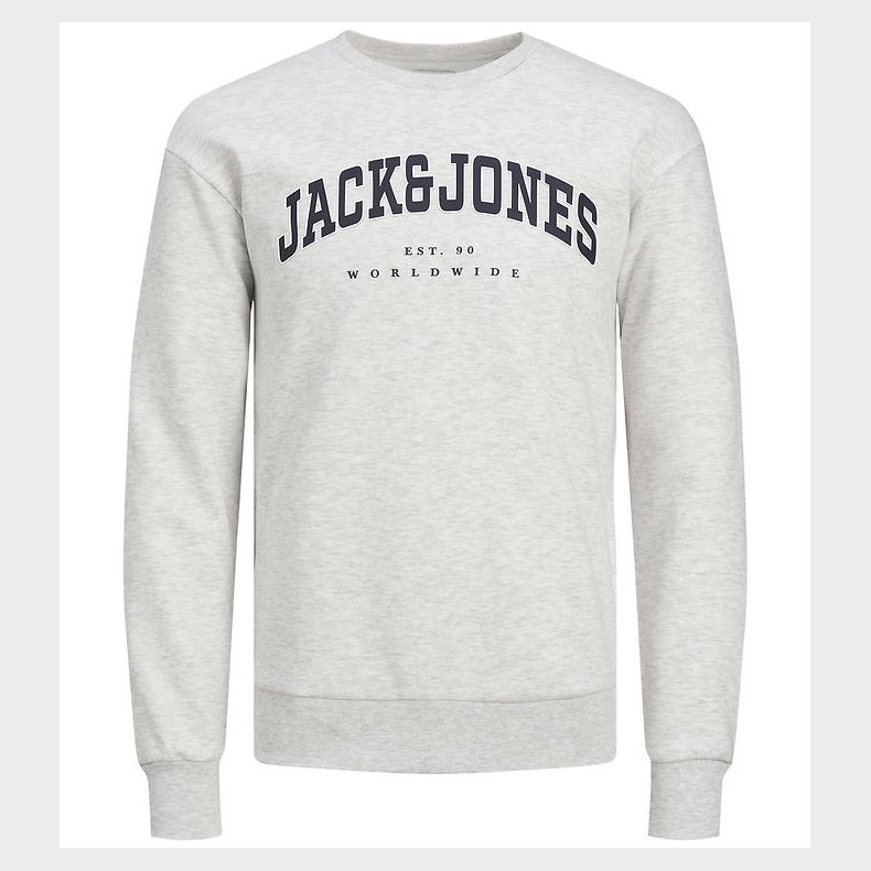 Jack & Jones Sweatshirt - JjeCaleb - White Melange