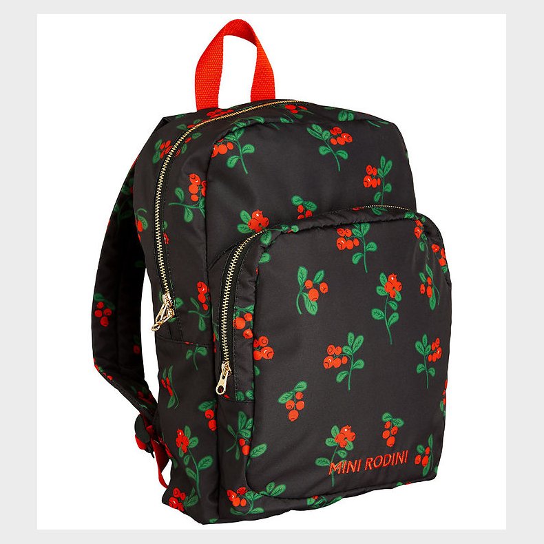 Mini Rodini Rygsk - Sort m. Tyttebr