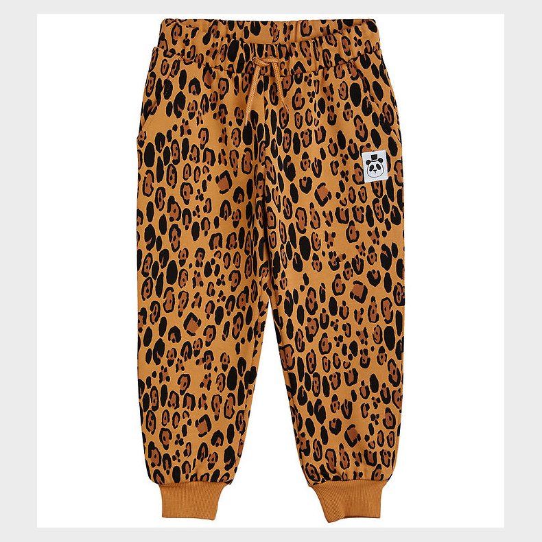 Mini Rodini Sweatpants - Leopard - Beige