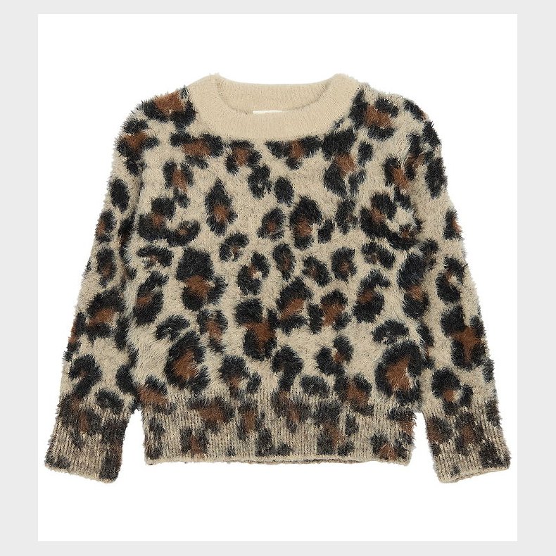 The New Bluse - Strik - TnPamilla - Feather Gray AOP