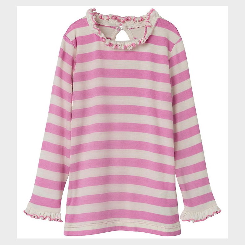 Name It Bluse - NmfPrakula - Fuchsia Pink/Bright White