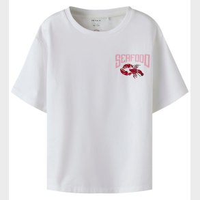 Name It T-shirt - NkfFannie - Bright White/Seafood