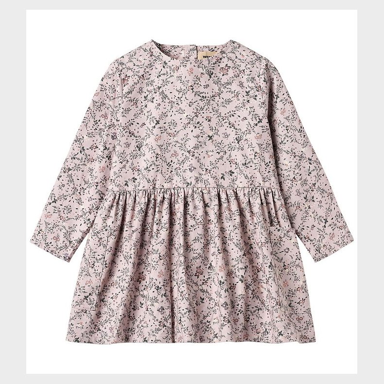 Wheat Kjole - Aima - Lilac Checked Flowers