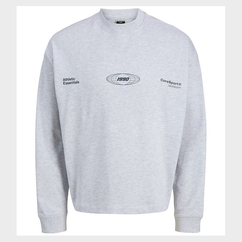 Jack & Jones Sweatshirt - JcoSignal - Hvidmeleret m. Sort