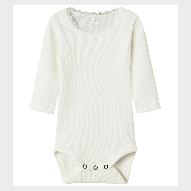 Name It Body l/ - Rib - Noos - NbfKab - Cloud Dancer m. Blonde