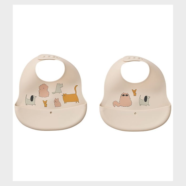 Liewood Hagesmkke - Silikone - 2-pak - Ember - Cats and Dogs/Sa