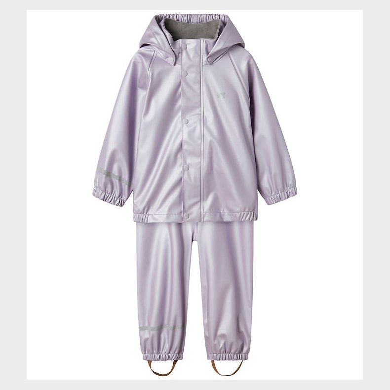 Name It Regntj m. Fleece - NmfDry - Misty Lilac