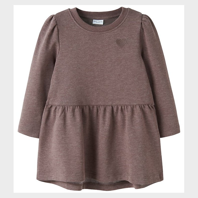 Name it Kjole - NmfVima - Peppercorn/Heart Embroidery