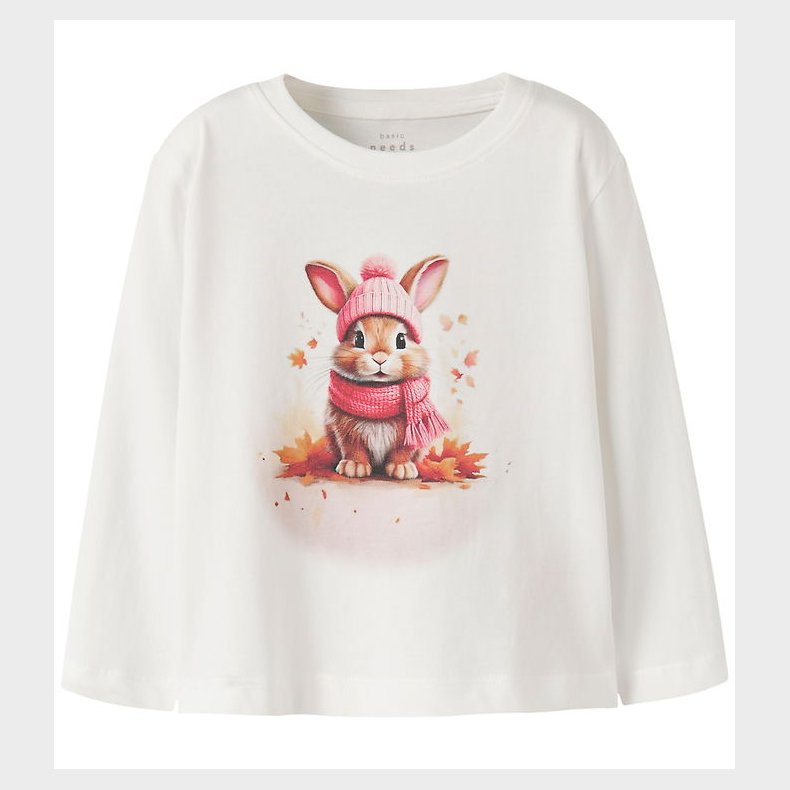 Name It Bluse - NmfVotea - Cloud Dancer/Autumn Bunny