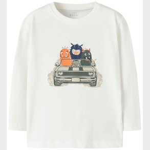 Name It Bluse - NmmVagno - Cloud Dancer/Monster