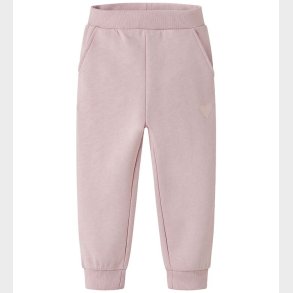 Name It Sweatpants - NmfVima - Burnished Lilac/Heart Embroidery