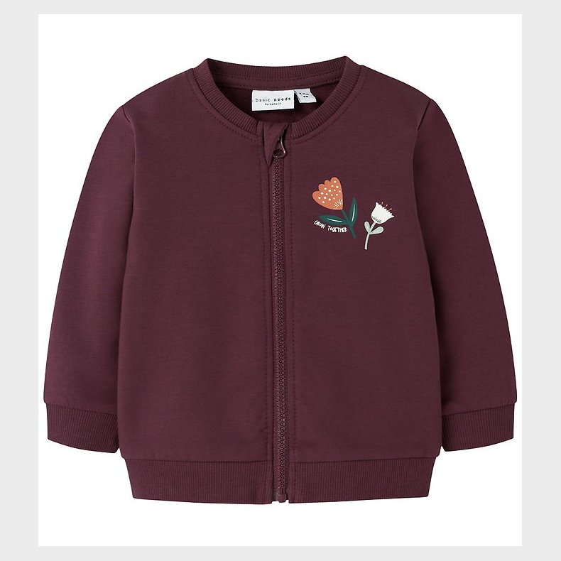 Name It Sweatcardigan - NbfVrillie - Fig/Flowers