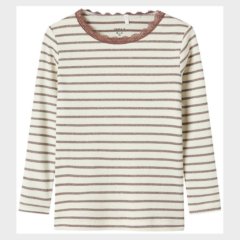 Name It Bluse - Slim - NmfNette - Peppercorn