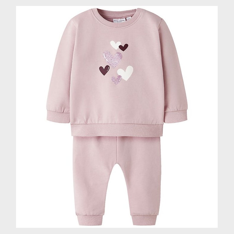 Name It Sweatst - NbfVrillie - Burnished Lilac/Hearts