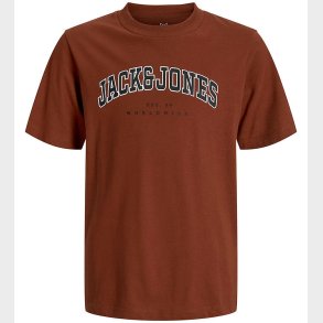 Jack & Jones T-shirt - JjeCaleb - Burnt Henna