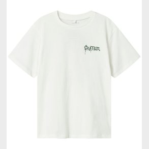 Name It T-shirt - NkmNotti - Cloud Dancer/Garden topiary