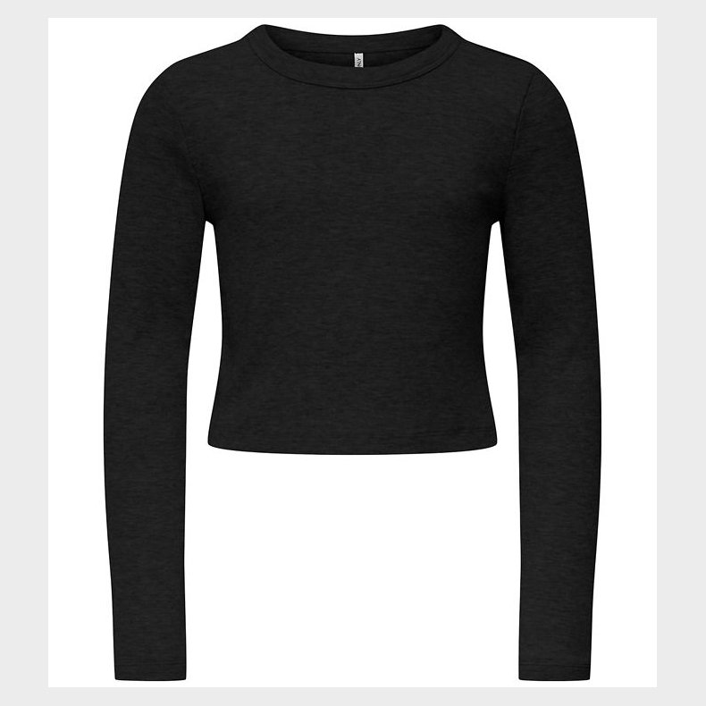 Kids Only Bluse - KogBina - Rib - Sort