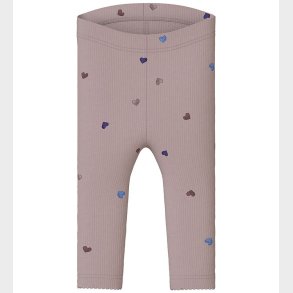 Name It Leggings - Rib - Noos - NbfNutti - Burnished Lilac