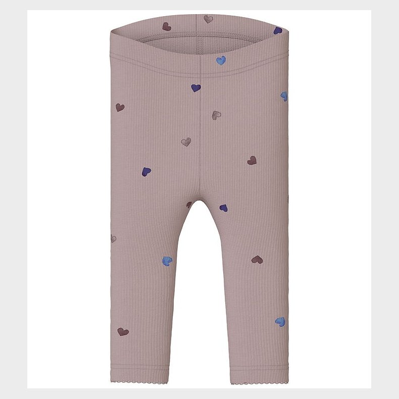 Name It Leggings - Rib - Noos - NbfNutti - Burnished Lilac