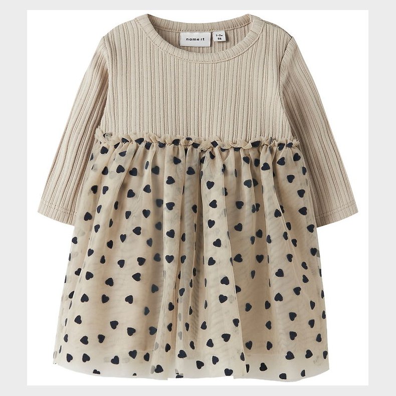 Name It Kjole - NbfNea Tulle - Island Fossil