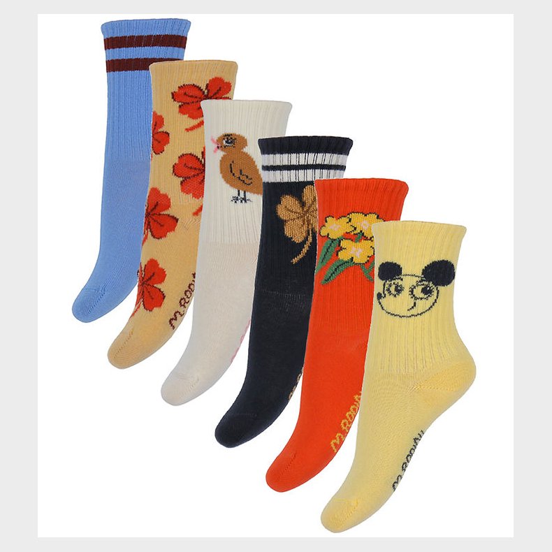 Mini Rodini Strmper - 6-pak - Clover - Multi