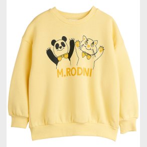 Mini Rodini Sweatshirt - Panda & Cat - Gul