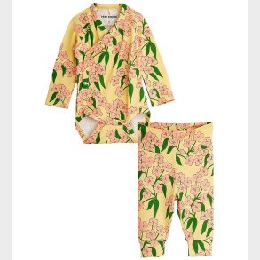 Mini Rodini St - Bukser/Sl-om Body l/ - Alpine Flowers - Gul