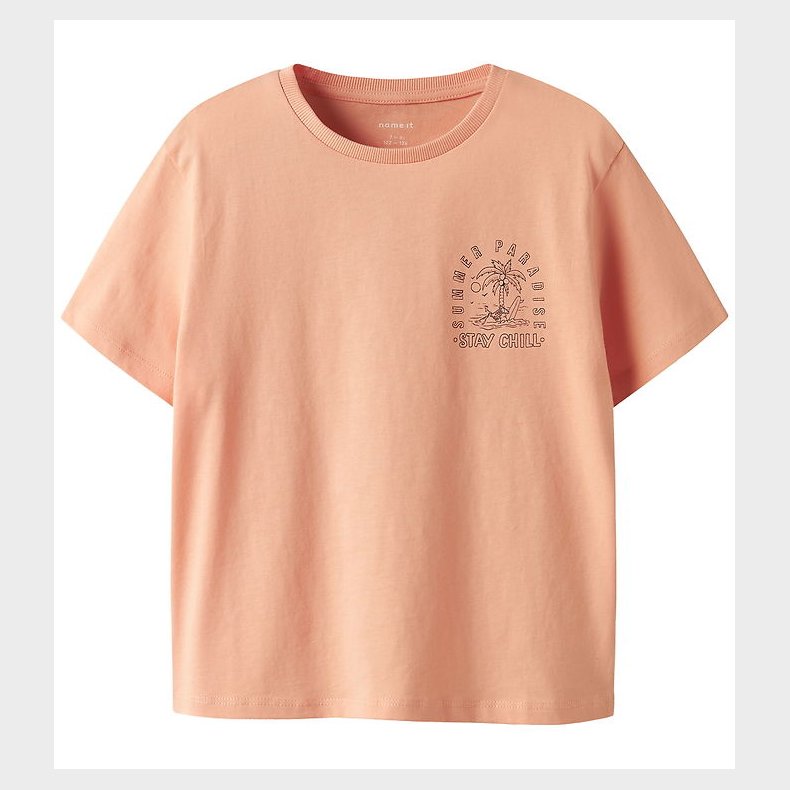 Name It T-shirt - NkmPreddi - Peach Nectar