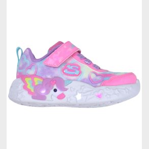 Skechers Sko m. Lys - Unicorn Charmer - Pink/Multi