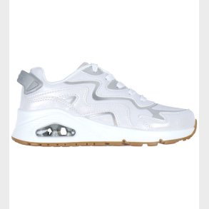 Skechers Sko - Wavy Shimmer - Hvid/Slv