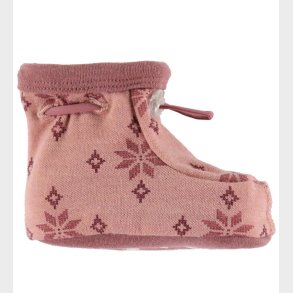 Joha Futter - 2-Lags - Uld/Bomuld - Rose m. Snefnug