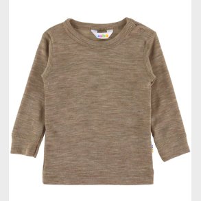 Joha Bluse - Uld/Silke - Beige Melange