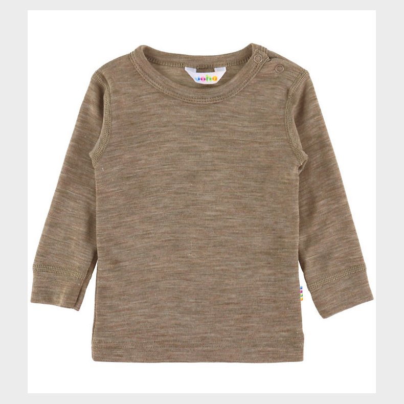 Joha Bluse - Uld/Silke - Beige Melange