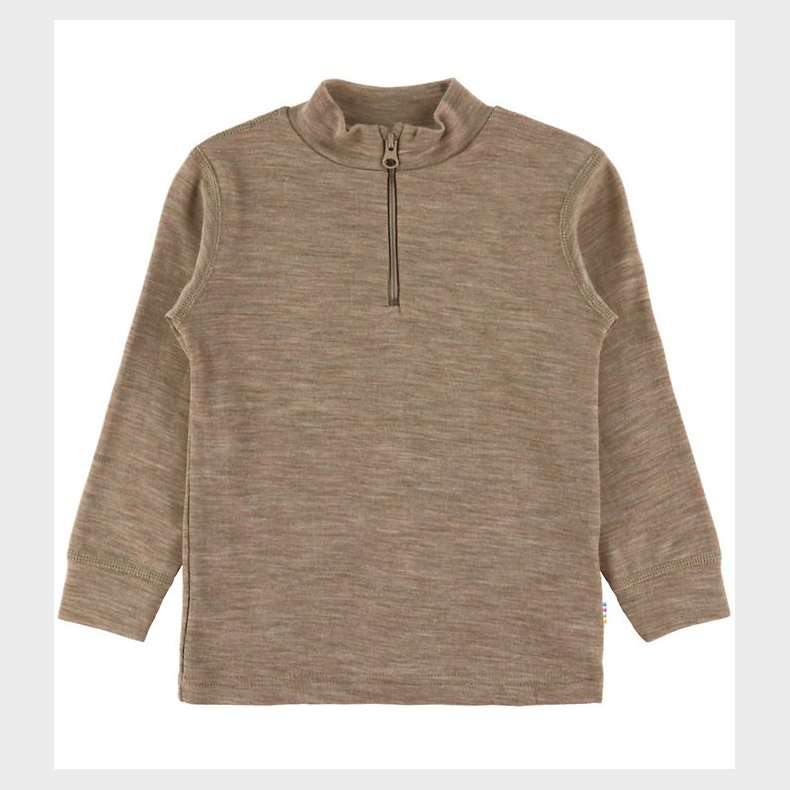 Joha Bluse - Uld/Silke - Beige Melange