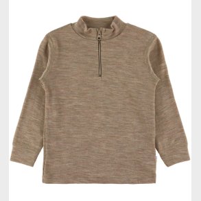 Joha Bluse - Uld/Silke - Beige Melange